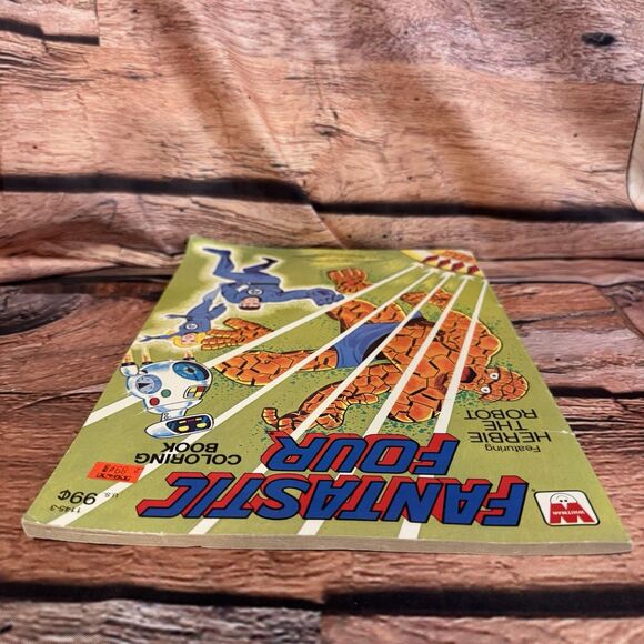 1979 Whitman Marvel Fantastic Four Coloring Book Featuring Herbie The Robot - Picture 5 of 7